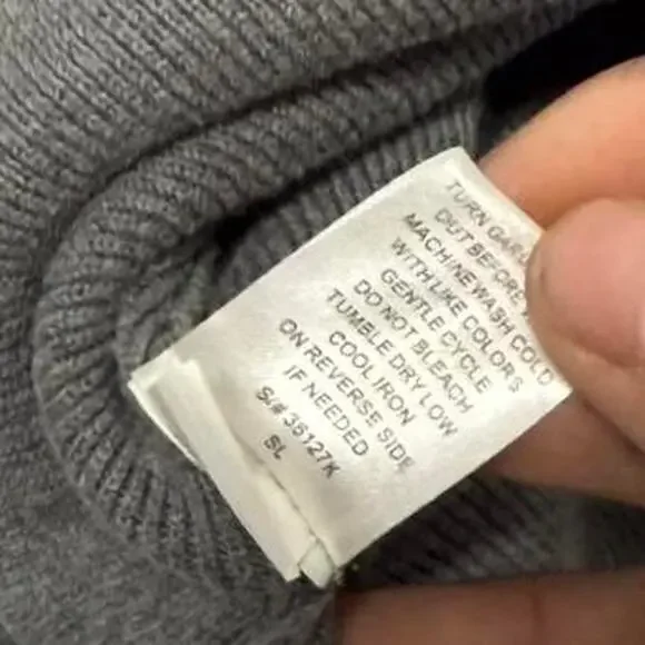 Grey & Burgundy Argyle Fitted Sweater Vest Essentials Staple 3/4 Sleeves Small - Picture 5 of 6